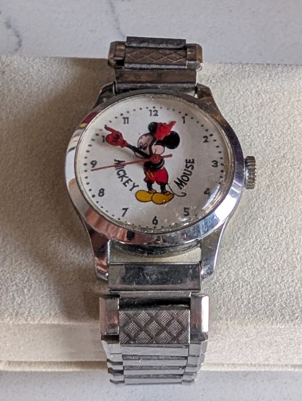 Mickey Mouse Vintage Character Wristwatch From Bradley
